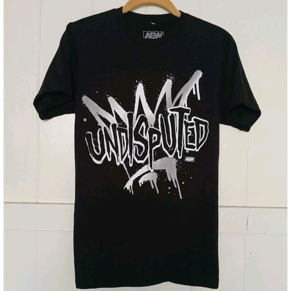 AEW T-Shirt All Elite Wrestling Undisputed Men's Small Pro Wrestling Graphic Tee